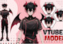 draw custom high quality vtuber model in anime art for streaming ready to rig